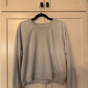 Elegant Light blue Women's Crew Neck Sweater